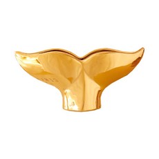 JHCompany豪華金色鯨魚尾巴花瓶, 單色