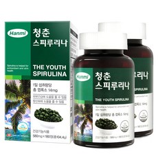 Hanmi Healthcare 青春螺旋藻, 180錠, 2個