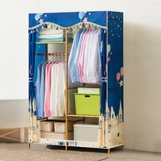 가팡 원목 조립식 옷장 커버세트 E, 혼합색상