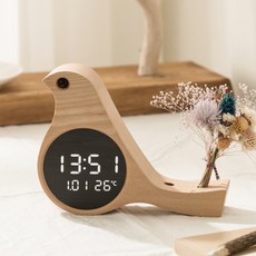 FLaITO LED小鳥造型電子時鐘, 楓