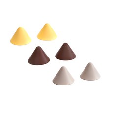 ERATO 矽膠鍋柄隔熱套 3款 2入, 芒果，米色，巧克力, 1套