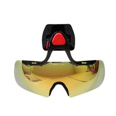 윈비즈 자유조절기능 헬멧부착형 자전거 스포츠 고글, 골드, 1개