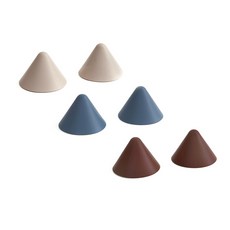 ERATO 矽膠鍋柄隔熱套 3款 2入, 米色, 藍色, 巧克力色, 1套