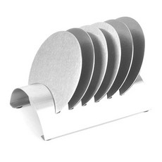 JHCompany現代鋼製不鏽鋼杯墊 圓形, 單色