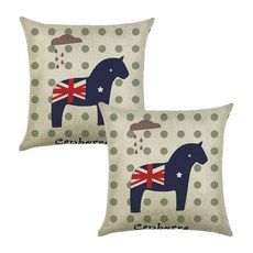 GAPANG 馬圖案抱枕套 12號 2入