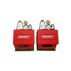花生筆筒兼小道具箱功能史努比家便條盒 2個, 紅色的