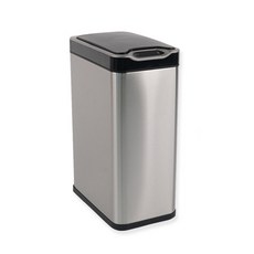 JLiNE 感應式垃圾桶 20L, 銀色, 1入