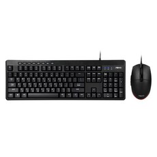 ABKO 鍵盤鼠標辦公套組, KM150, 黑色的
