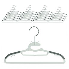 Joeun Living 孩童防滑旋轉衣架, 白色的, 20個