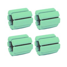 WINAIR 防水材質矽膠條負重手環 4入, 薄荷綠, 0.45kg