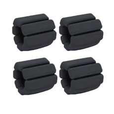 WINAIR 防水材質矽膠條負重手環 4入, 黑色, 0.45kg