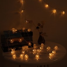 21C Trend USB/電池兩用遙控玻璃球燈串 50燈, 黃色