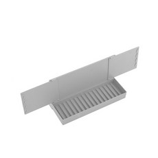 吸附式水槽菜瓜布架擋水板 RD_58, 灰色, 1個