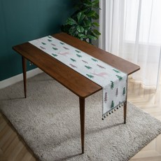 聖誕派對裝飾桌旗 Q06, 混合色, 33 x 160 cm, 1個