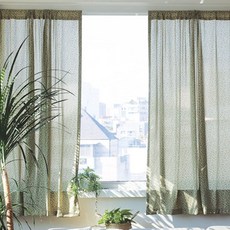 綠色茄子小窗簾兼遮光窗簾, 橄欖