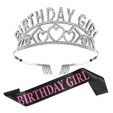 生日派對皇冠頭飾+腰帶, 1型, 1套