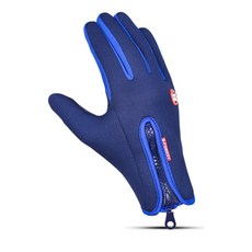 알럽핏 라인지퍼 논슬립 멀티 스포츠 장갑, 네이비, 1개