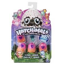 HATCHiMALS Curl Egg Table 4PACK 第四季 6043960 隨機出貨, 1套
