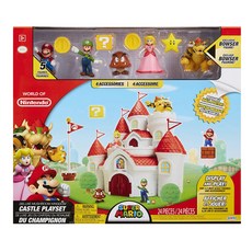 jakks PACIFIC 超級馬里奧 DX 蘑菇王國城堡公仔套組, 1套