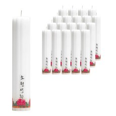 棕櫚蠟蠟燭 白色, 20個