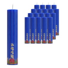 棕櫚蠟蠟燭 藍色, 20個