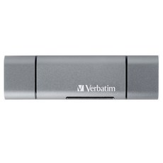 Verbatim 威寶 Type-C/Micro 5pin OTG讀卡機 USB3.0, 灰色的, 1個