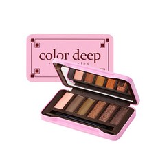 color deep READ MY EYES 6色眼影盤, Brulee+Ernesty+Omega+Motif+Espresso+Sketch, 1入