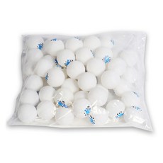 練習用乒乓球 50入, 白色的, 1個