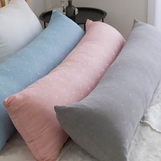 人造冰絲長抱枕, 粉色的