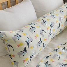 恐龍圖案涼爽身體抱枕, 象牙