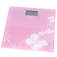 모닝업 플라워 디지털 체중계, 핑크, DY-918S