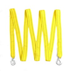 掛鉤式車用拖車繩 4m, 1個, 螢光黃