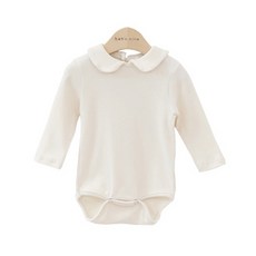 bebe nine 翻領長袖包屁衣