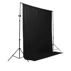 攝影背景布 2*3m 黑色, 單品, 1個