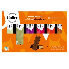 Galler 伽樂 迷你巧克力棒禮盒 6條入, 1組, 72g