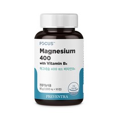 PREVENTRA 鎂+維生素B6, 1罐, 90顆