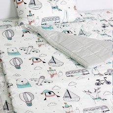 wisemama 可拆式棉質四季被, 動物與交通工具款