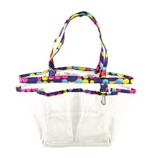 圓點線條網狀沐浴包 白色, 1個