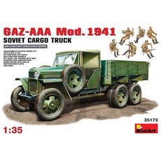 Miniart 1:35 GAZ-AAA 貨車 1941年改裝 塑膠模型 35173, 1個