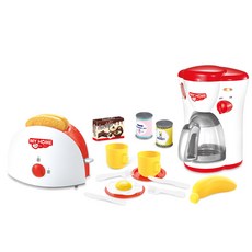 擬真我的家 烤麵包機咖啡機 早餐製作 廚房遊戲 dynas3202a, 混合顏色, 1個