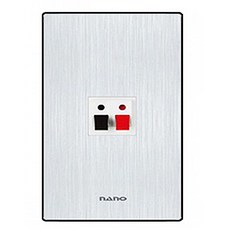 나노 아트2 스피커 1구 콘센트 커버 블랙, 1개