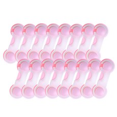 지박스 여닫이문 서랍 안전잠금장치 핑크, 16개