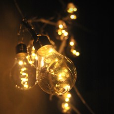 Garden in the City LED愛迪生燈泡暖, 透明+白色