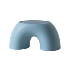 더플로우 무지개 라운드 발 받침대, 블루, 1개