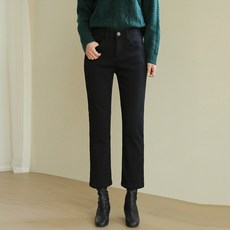 BBAEBBAE 女款內刷毛內鬆緊帶直筒褲