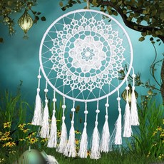 JHCompany 플라워 레이스 드림캐쳐, 화이트