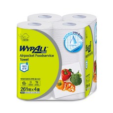 WYPALL Airpocket Foodservice捲筒式廚房紙巾, 261張, 4捲