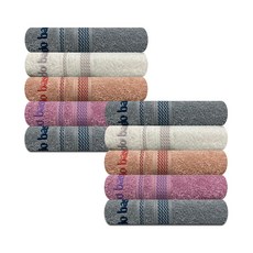 Songwol 松月 Arnoldo Bassini Jazz 洗臉毛巾 120g 20支棉紗, 隨機出貨, 10個