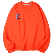 VENHIT 海浪印花寬鬆刷絨長袖上衣