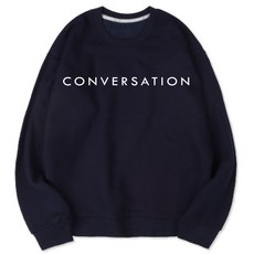 VENHIT CONVERSATION字樣寬鬆刷絨長袖上衣